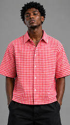 Retro Check Boxy Shirt