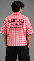 Montiers Red Check Oxford Shirt