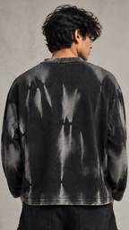 Shadow Wash Textured Oversized waffle Tee