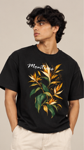 Monties Botanical Black Boxy Tee
