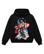 Black Boxy Hoodie Front Design