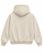 Cream Boxy Hoodie Back Design